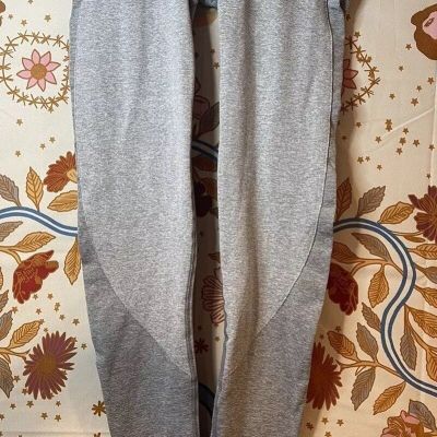 GYMSHARK Leggings Workout Yoga Size S Small Grey And Pink DRY Comfort Stretch